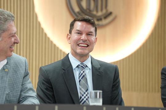 Aula magna do MBA em Gestão de Cidades
